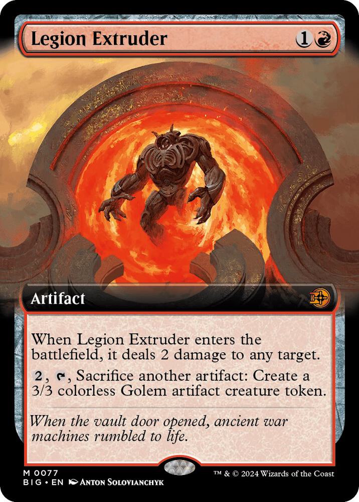 Legion Extruder Extended Art 77 (Outlaws of Thunder Junction: The Big Score)  - Foil | Good Games Adelaide SA
