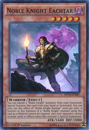 Noble Knight Eachtar [MP15-EN047] Super Rare | Good Games Adelaide SA