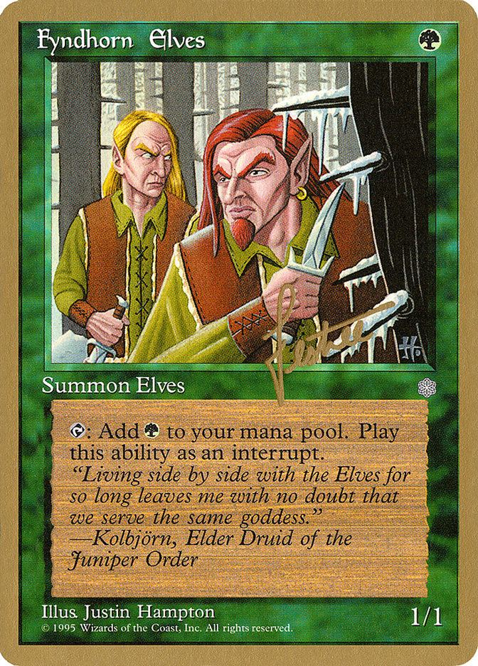Fyndhorn Elves (Bertrand Lestree) [Pro Tour Collector Set] | Good Games Adelaide SA
