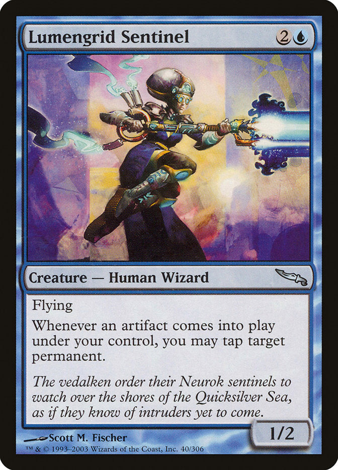 Lumengrid Sentinel 40 (Mirrodin)  - Foil | Good Games Adelaide SA