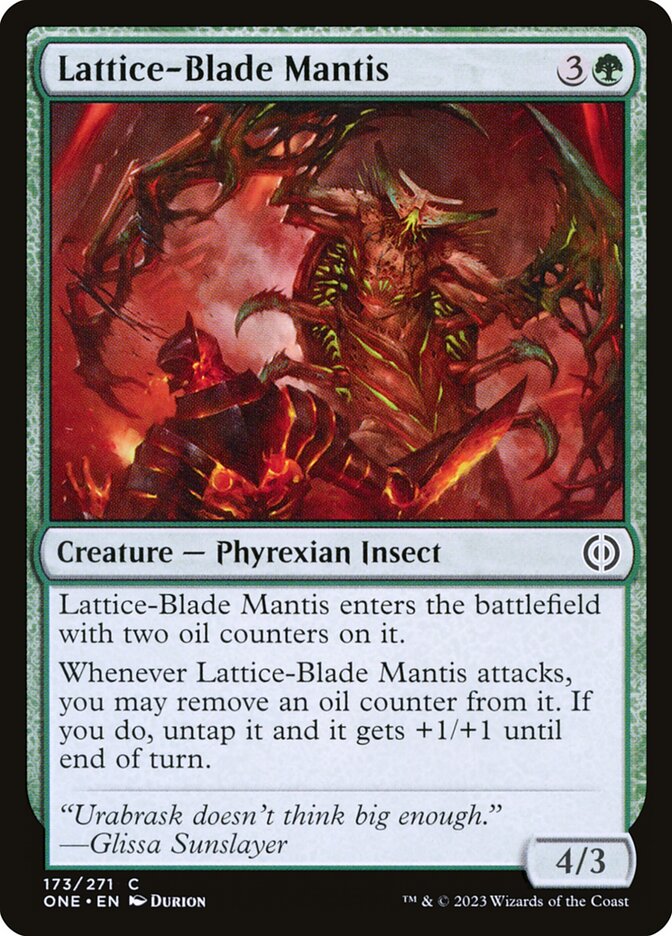 Lattice-Blade Mantis 173 (Phyrexia: All Will Be One)  | Good Games Adelaide SA