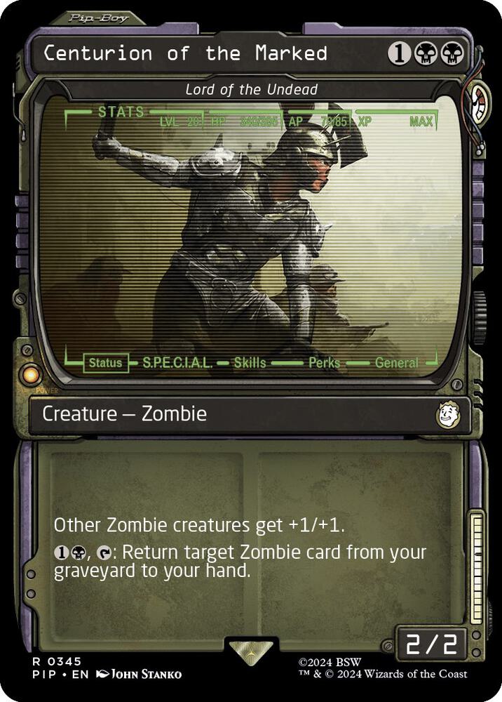 Centurion of the Marked Lord of the Undead Showcase 345 (Universes Beyond: Fallout)  - Foil | Good Games Adelaide SA