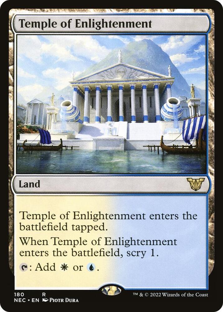 Temple of Enlightenment 180 (Commander: Kamigawa: Neon Dynasty)  | Good Games Adelaide SA