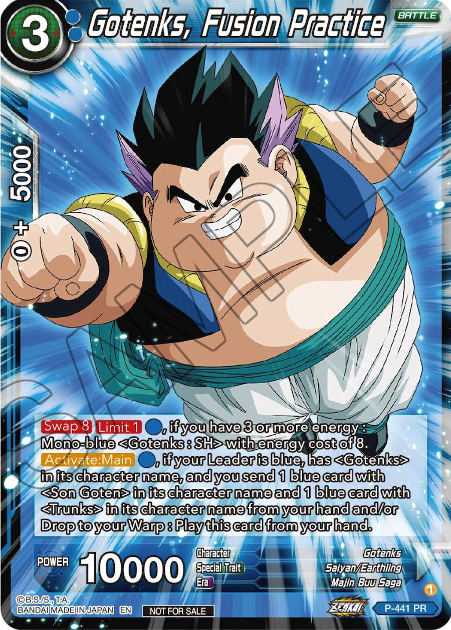 Gotenks, Fusion Practice (Zenkai Series Tournament Pack Vol.2) (P-441) [Tournament Promotion Cards] | Good Games Adelaide SA