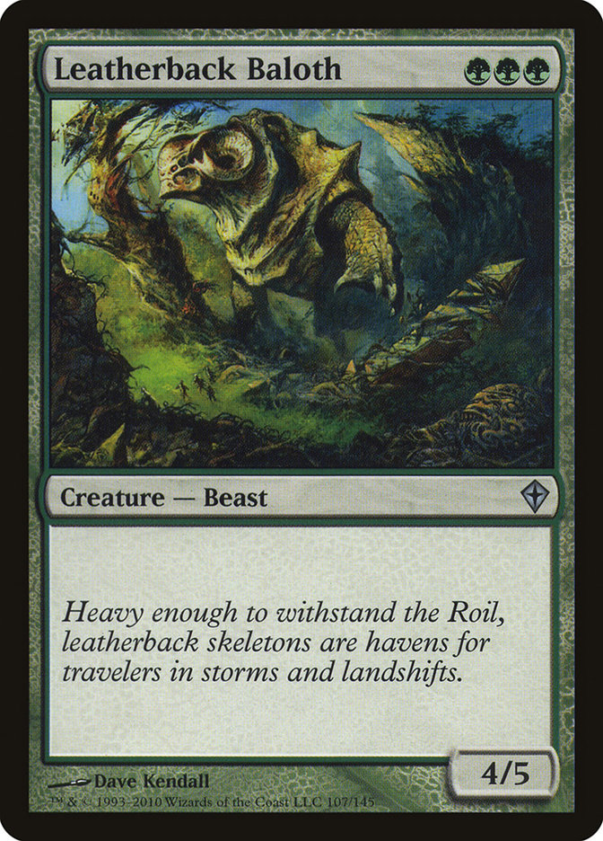 Leatherback Baloth 107 (Worldwake)  - Foil | Good Games Adelaide SA