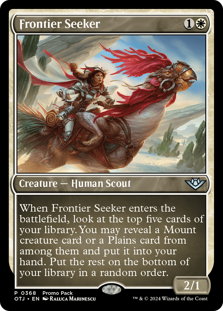Frontier Seeker (Promo Pack) [Outlaws of Thunder Junction Promos] | Good Games Adelaide SA