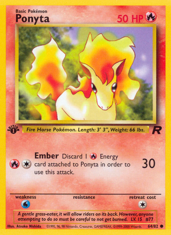 Ponyta (64/82) [Team Rocket 1st Edition] | Good Games Adelaide SA