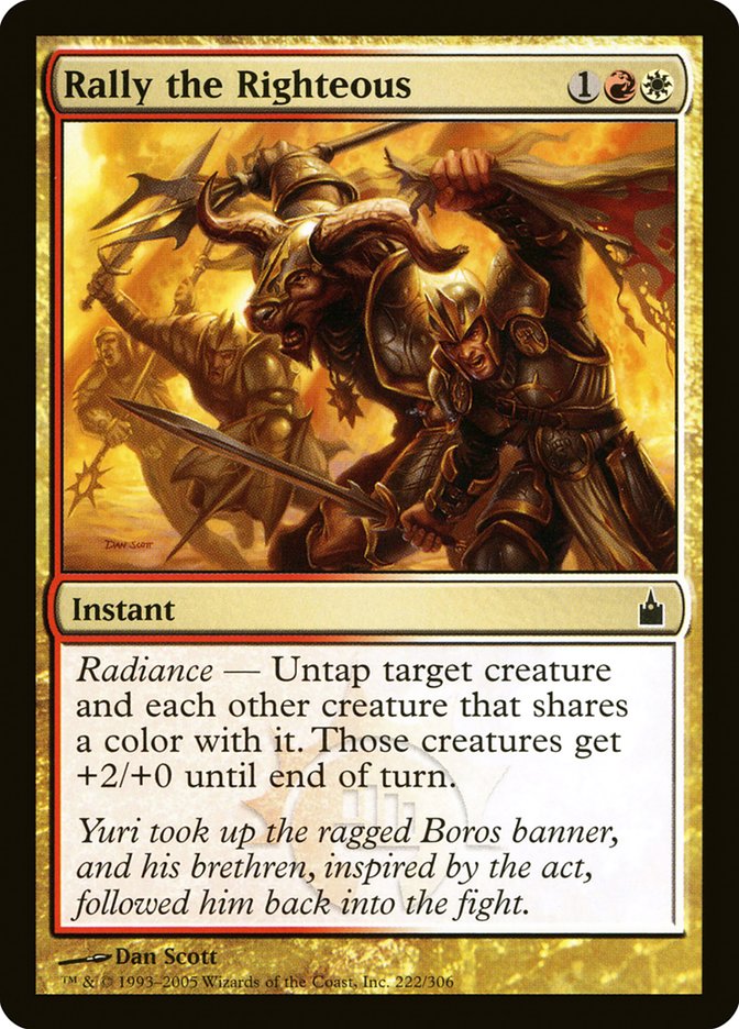 Rally the Righteous 222/306 (Ravnica: City of Guilds)  - Foil | Good Games Adelaide SA