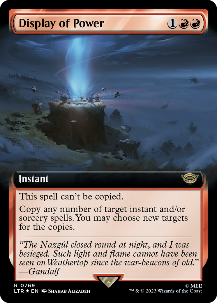 Display of Power (Extended Art) (Surge Foil) [The Lord of the Rings: Tales of Middle-Earth] | Good Games Adelaide SA