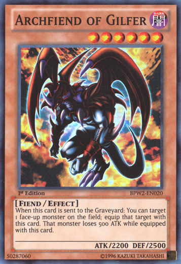 Archfiend of Gilfer [BPW2-EN020] Super Rare | Good Games Adelaide SA