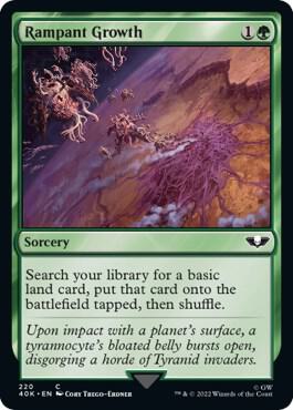 Rampant Growth Surge Foil 220 (Universes Beyond: Warhammer 40,000)  - Foil | Good Games Adelaide SA