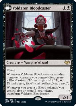 Voldaren Bloodcaster 137 (Innistrad: Crimson Vow)  - Foil | Good Games Adelaide SA