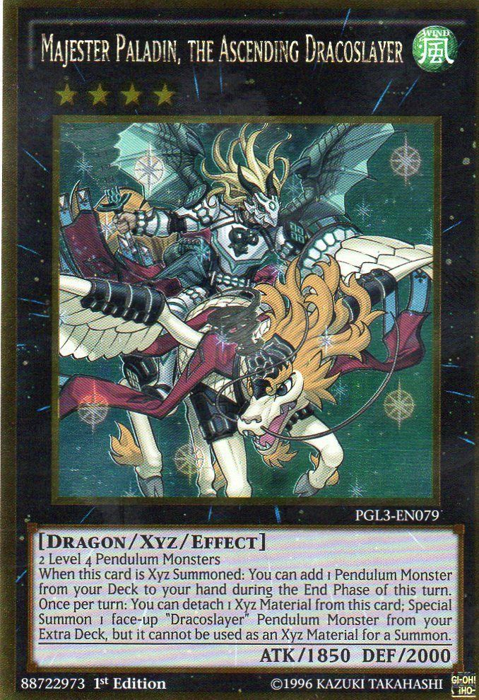 Majester Paladin, the Ascending Dracoslayer [PGL3-EN079] Gold Rare | Good Games Adelaide SA