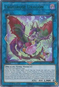 Crossrose Dragon (Green) [LDS2-EN114] Ultra Rare | Good Games Adelaide SA