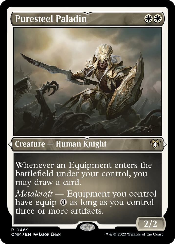 Puresteel Paladin 469 (Commander Masters)  - Etched Foil | Good Games Adelaide SA