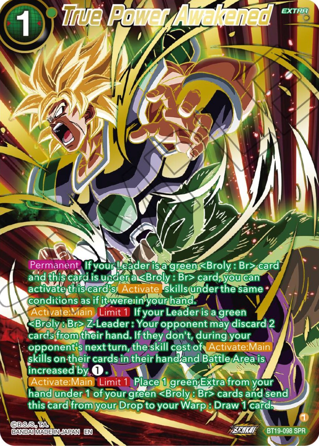 True Power Awakened (SPR) (BT19-098) [Fighter's Ambition] | Good Games Adelaide SA