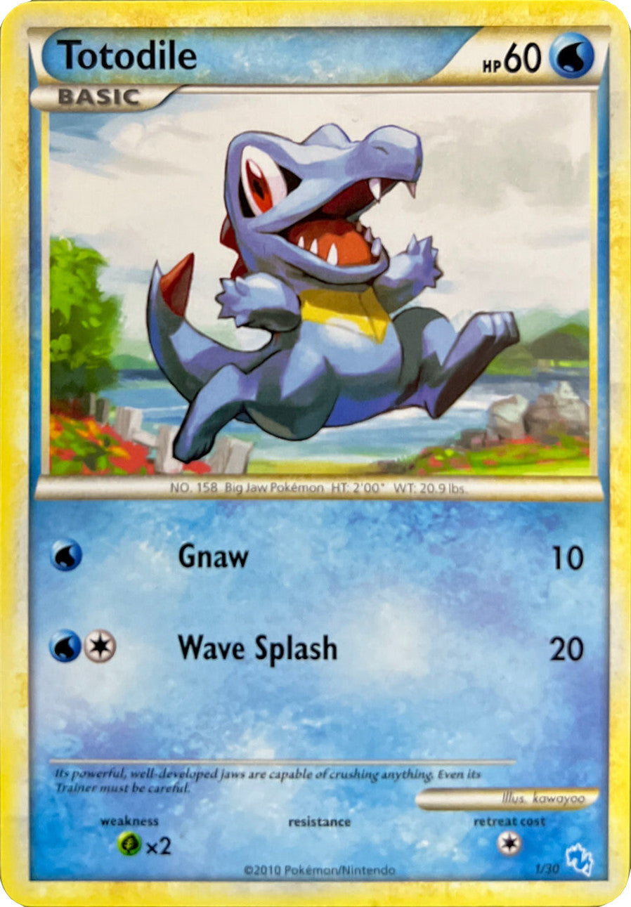 Totodile (1/30) [HeartGold & SoulSilver: Trainer Kit - Gyarados] | Good Games Adelaide SA