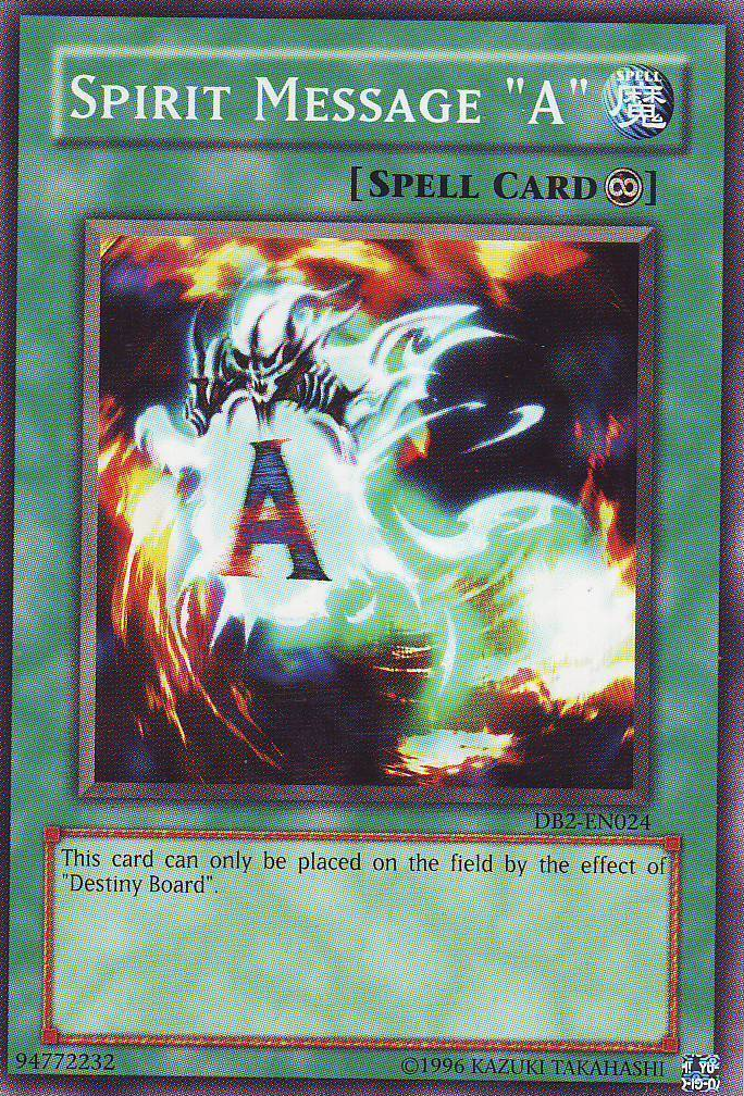 Spirit Message "A" [DB2-EN024] Common | Good Games Adelaide SA