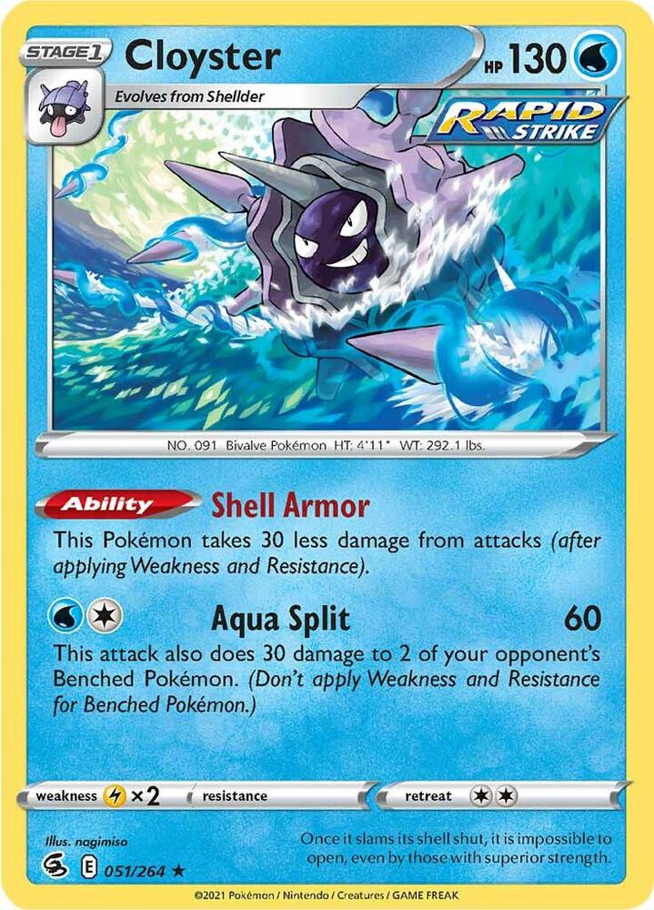Cloyster 051/264 (SWSH08: Fusion Strike)  | Good Games Adelaide SA