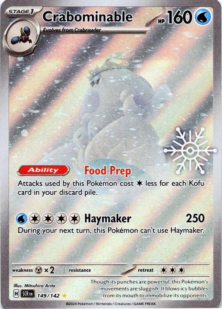 Crabominable 149 142 Holiday Calendar 149/142 (Miscellaneous Cards & Products)  - Holofoil | Good Games Adelaide SA