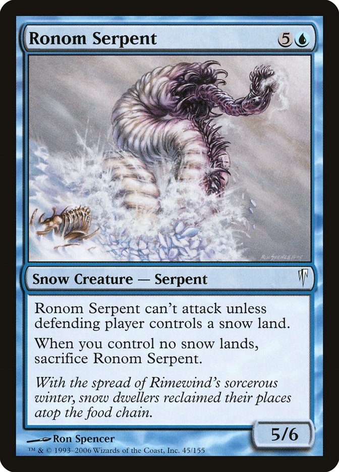 Ronom Serpent 45 (Coldsnap)  - Foil | Good Games Adelaide SA