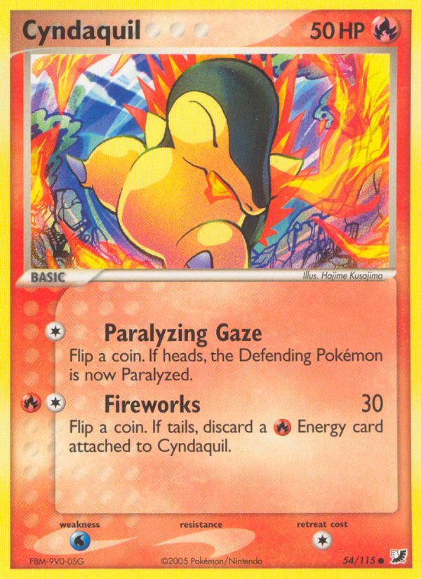 Cyndaquil (54/115) [EX: Unseen Forces] | Good Games Adelaide SA