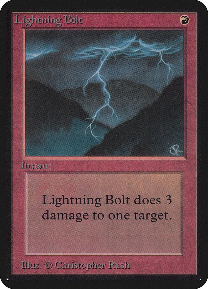 Lightning Bolt  (Alpha Edition)  | Good Games Adelaide SA