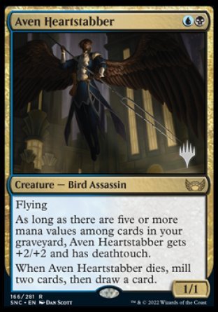 Aven Heartstabber (Promo Pack) [Streets of New Capenna Promos] | Good Games Adelaide SA
