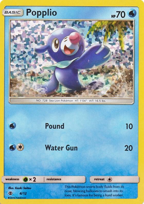 Popplio 004/012 (McDonald's Promos 2017)  - Holofoil | Good Games Adelaide SA