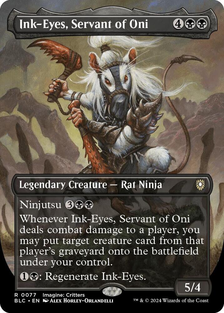 Ink-Eyes, Servant of Oni 77 (Commander: Bloomburrow)  - Foil | Good Games Adelaide SA