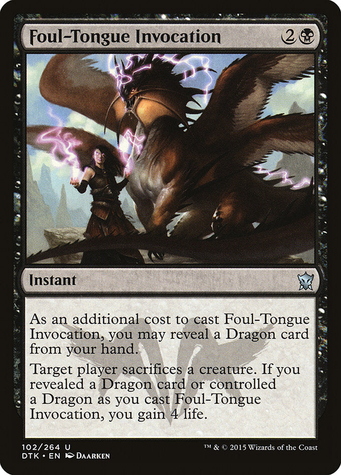 Foul-Tongue Invocation [Dragons of Tarkir] | Good Games Adelaide SA