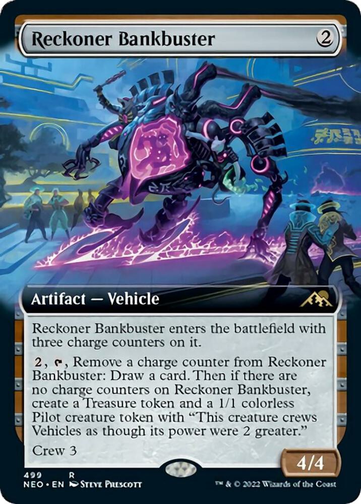 Reckoner Bankbuster 499 (Kamigawa: Neon Dynasty)  - Extended Art | Good Games Adelaide SA