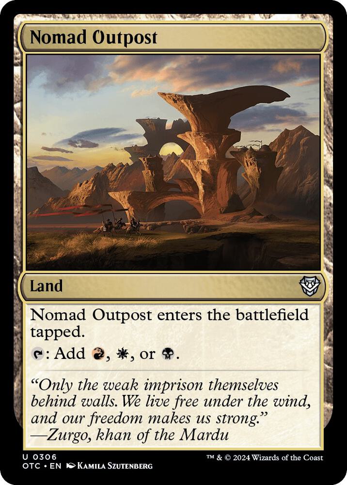 Nomad Outpost 306 (Commander: Outlaws of Thunder Junction)  | Good Games Adelaide SA