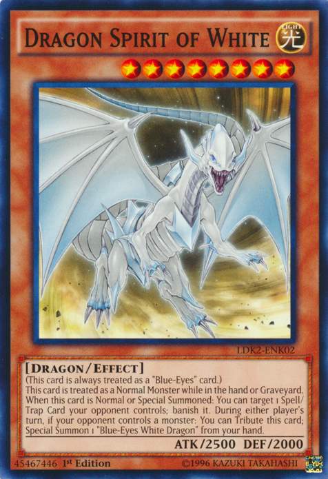Dragon Spirit of White [LDK2-ENK02] Common | Good Games Adelaide SA