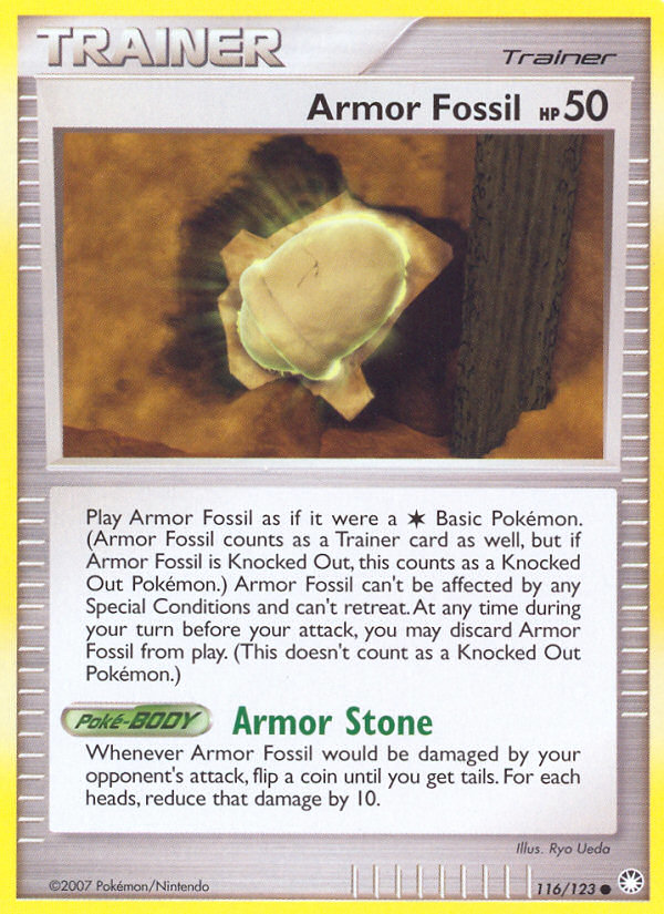 Armor Fossil (116/123) [Diamond & Pearl: Mysterious Treasures] | Good Games Adelaide SA