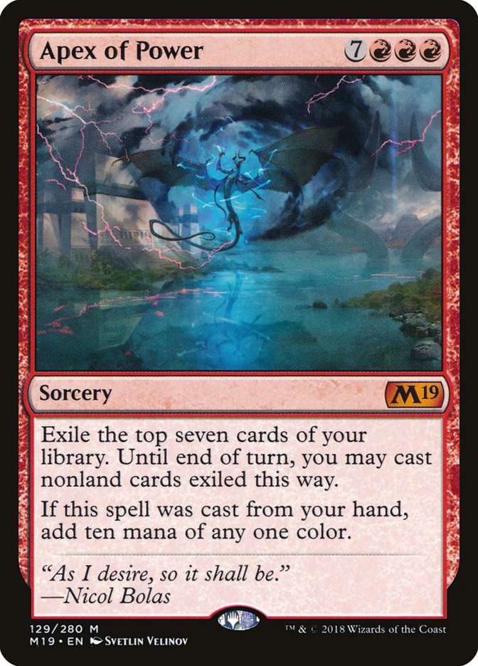 Apex of Power [Core Set 2019] | Good Games Adelaide SA