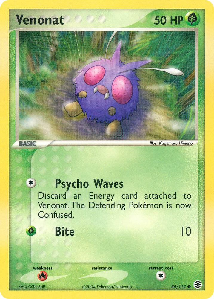 Venonat 84/112 (FireRed & LeafGreen)  - Reverse Holofoil | Good Games Adelaide SA
