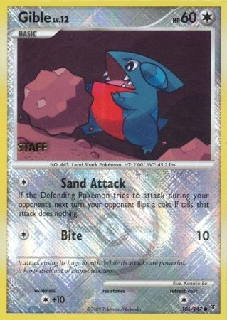 Gible (106/147) (Championship Promo Staff) [Platinum: Supreme Victors] | Good Games Adelaide SA