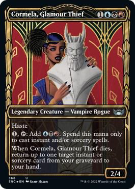 Cormela Glamour Thief Gilded Foil 366 (Streets of New Capenna)  - Foil | Good Games Adelaide SA