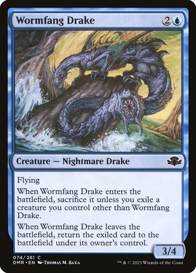 Wormfang Drake 74 (Dominaria Remastered)  - Foil | Good Games Adelaide SA
