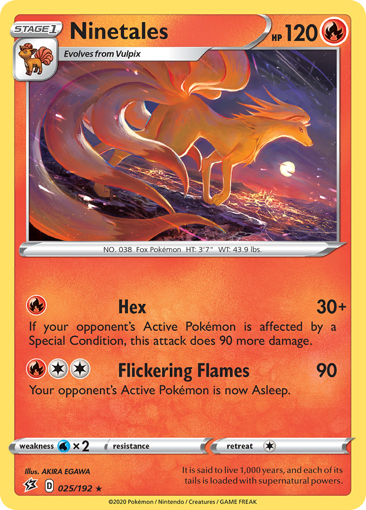 Ninetales (025/192) [Sword & Shield: Rebel Clash] | Good Games Adelaide SA