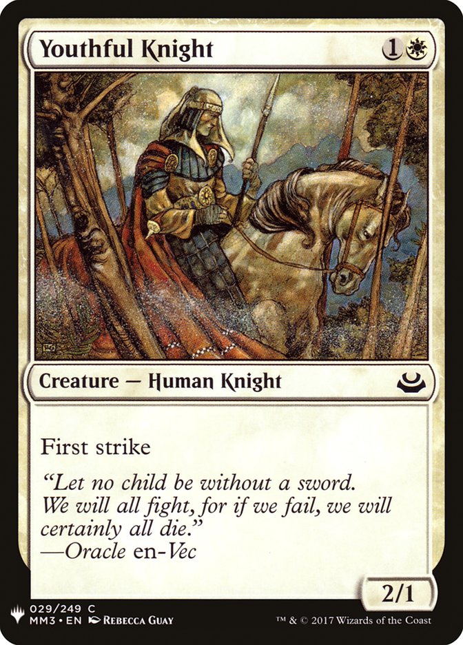 Youthful Knight [Mystery Booster] | Good Games Adelaide SA