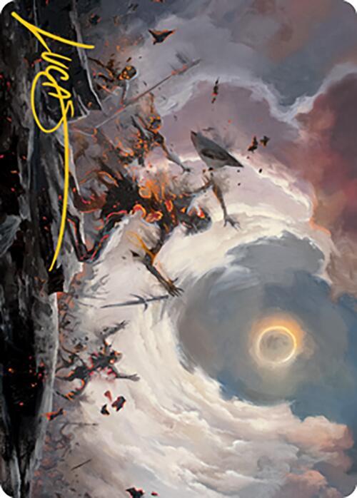 Damn Art Card Gold Stamped Signature 28 (Art Series: Modern Horizons 2)  | Good Games Adelaide SA