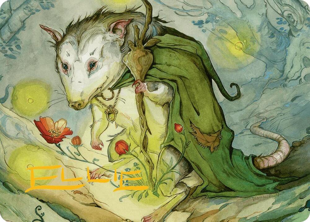 Tender Wildguide Art Card Gold Stamped Signature 34 (Art Series: Bloomburrow)  | Good Games Adelaide SA