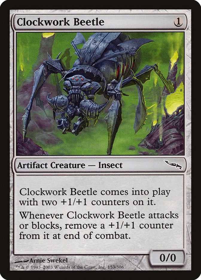 Clockwork Beetle 153 (Mirrodin)  - Foil | Good Games Adelaide SA