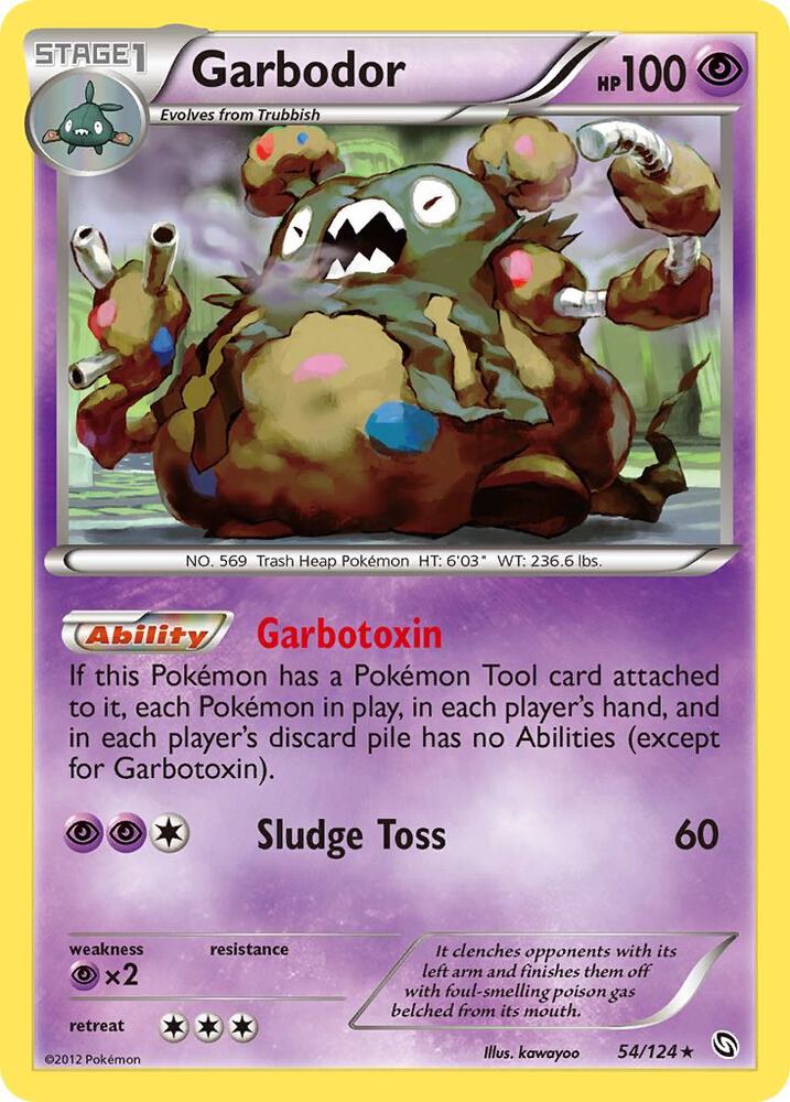 Garbodor 54/124 (Dragons Exalted)  - Holofoil | Good Games Adelaide SA