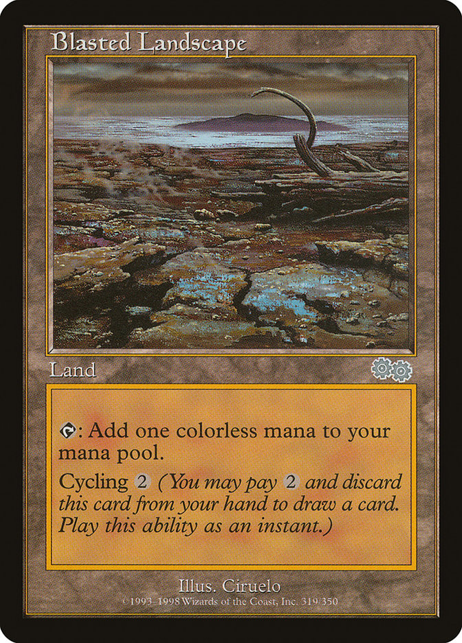 Blasted Landscape [Urza's Saga] | Good Games Adelaide SA