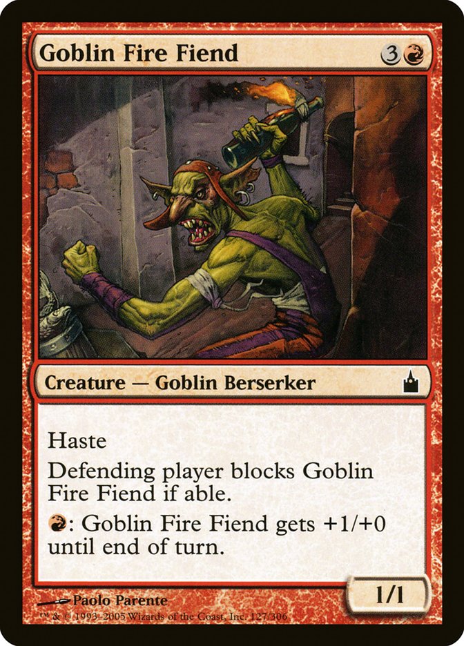 Goblin Fire Fiend 127/306 (Ravnica: City of Guilds)  - Foil | Good Games Adelaide SA