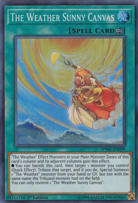 The Weather Sunny Canvas [SPWA-EN039] Super Rare | Good Games Adelaide SA