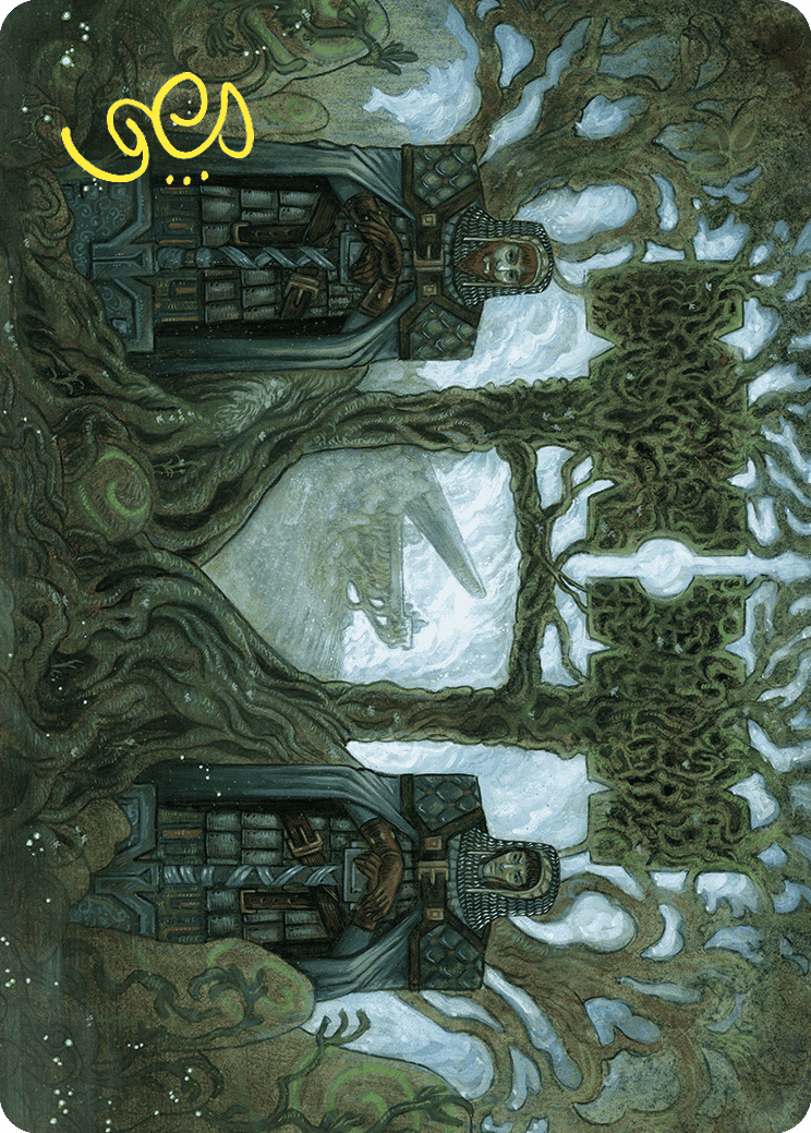 Court of Garenbrig Art Card (Gold-Stamped Signature) [Wilds of Eldraine Art Series] | Good Games Adelaide SA